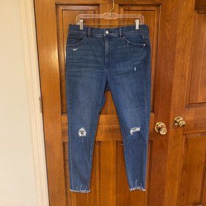 Express skinny high rise hyper stretch jeans
